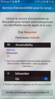 Ouvrir service