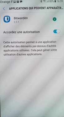 Accorder permission